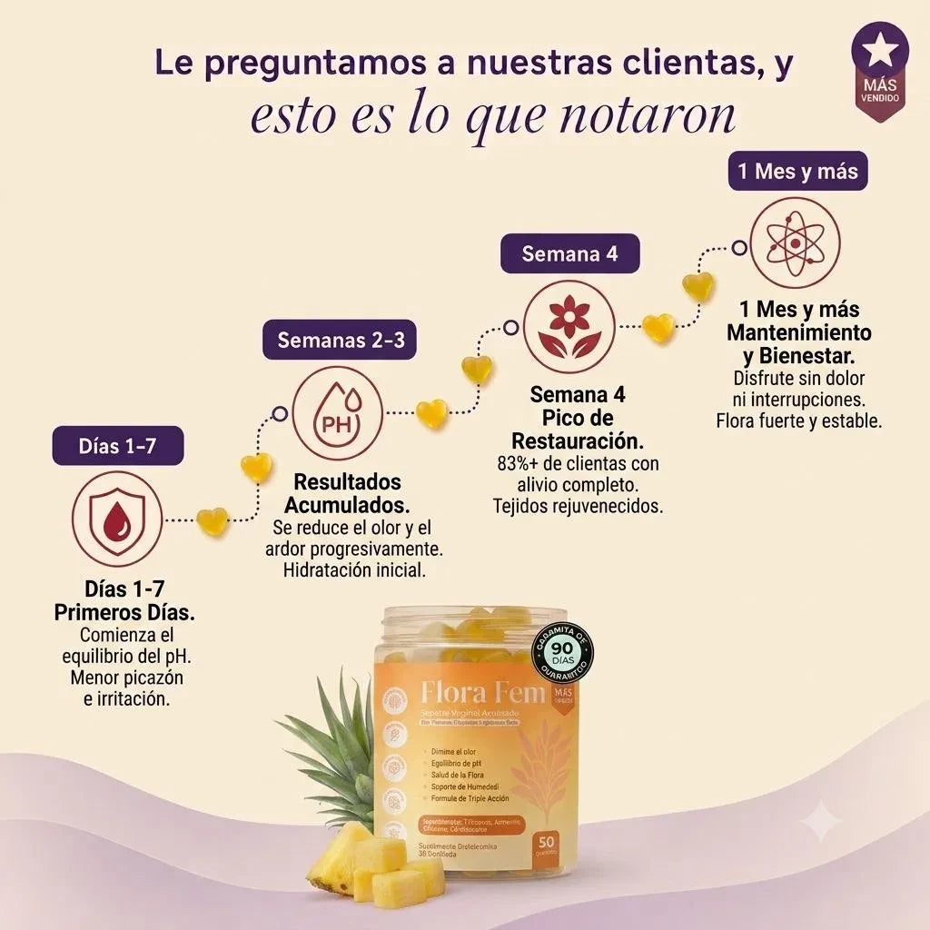 Qué notaron nuestras clientas: línea de tiempo de resultados semana a semana